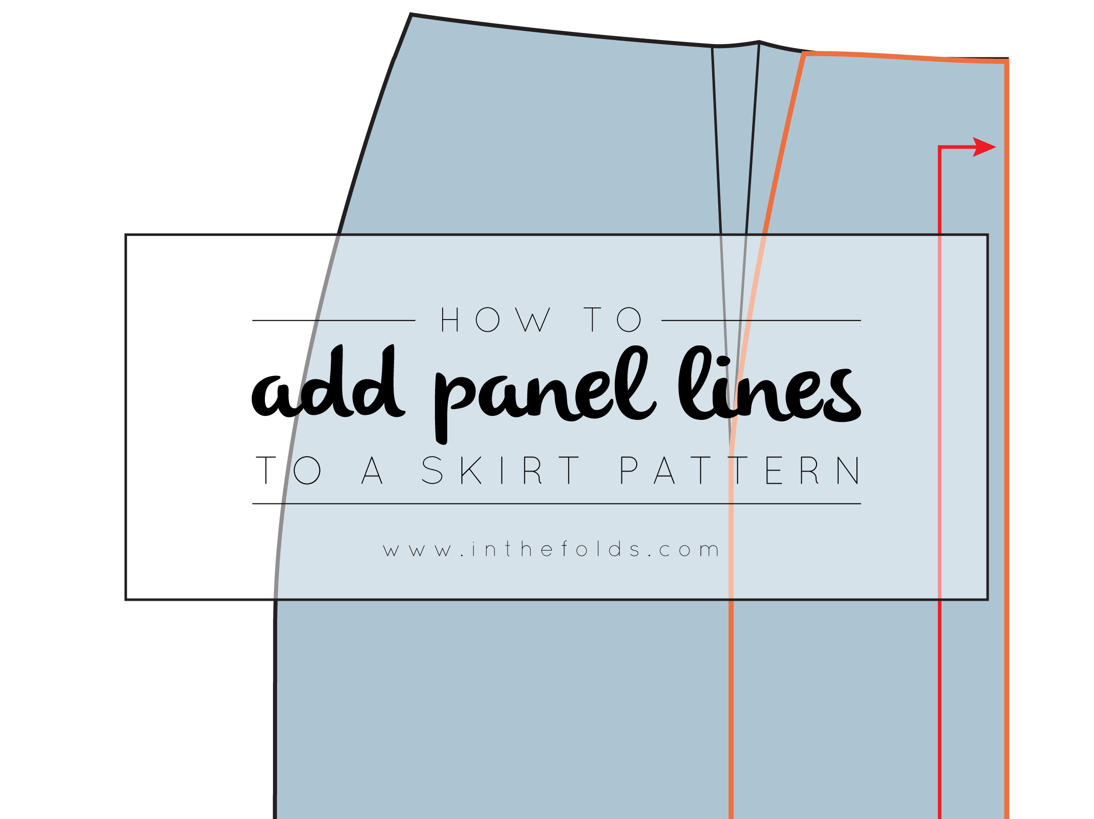 How to : Add panel lines to a skirt pattern — In the Folds