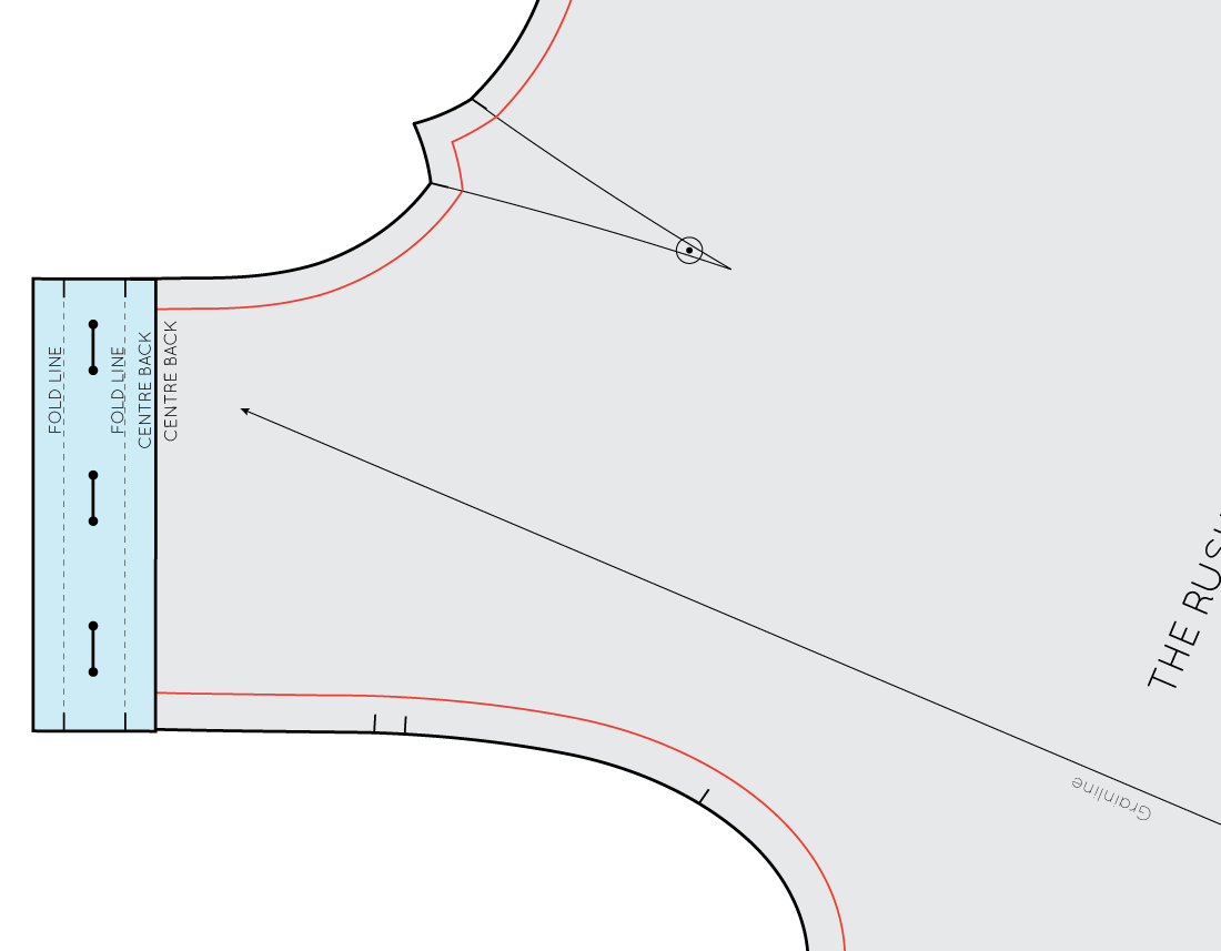 Pattern Hack : Rushcutter View A with Buttons — In the Folds