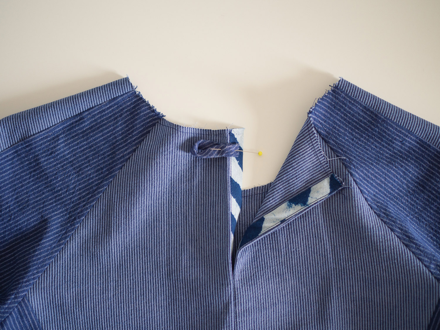 The Collins Top Sew-along : How to make a button loop closure — In