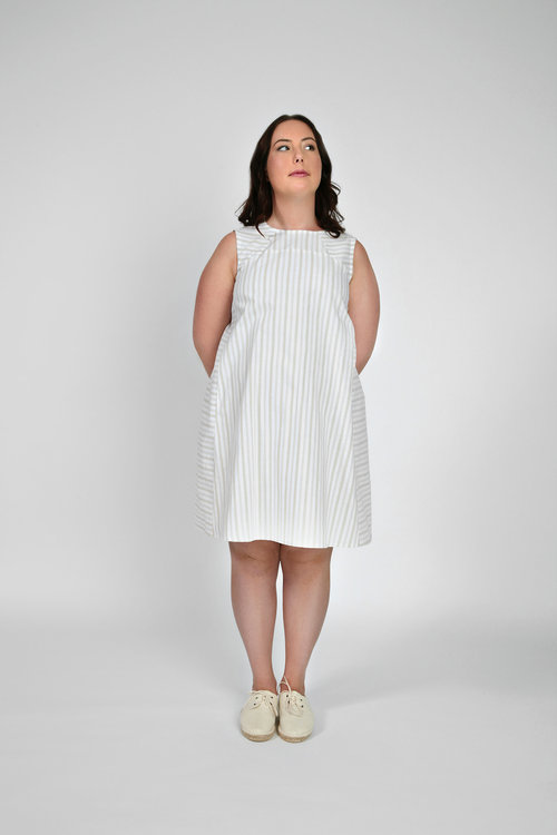 Rushcutter dress pattern-VIEW B