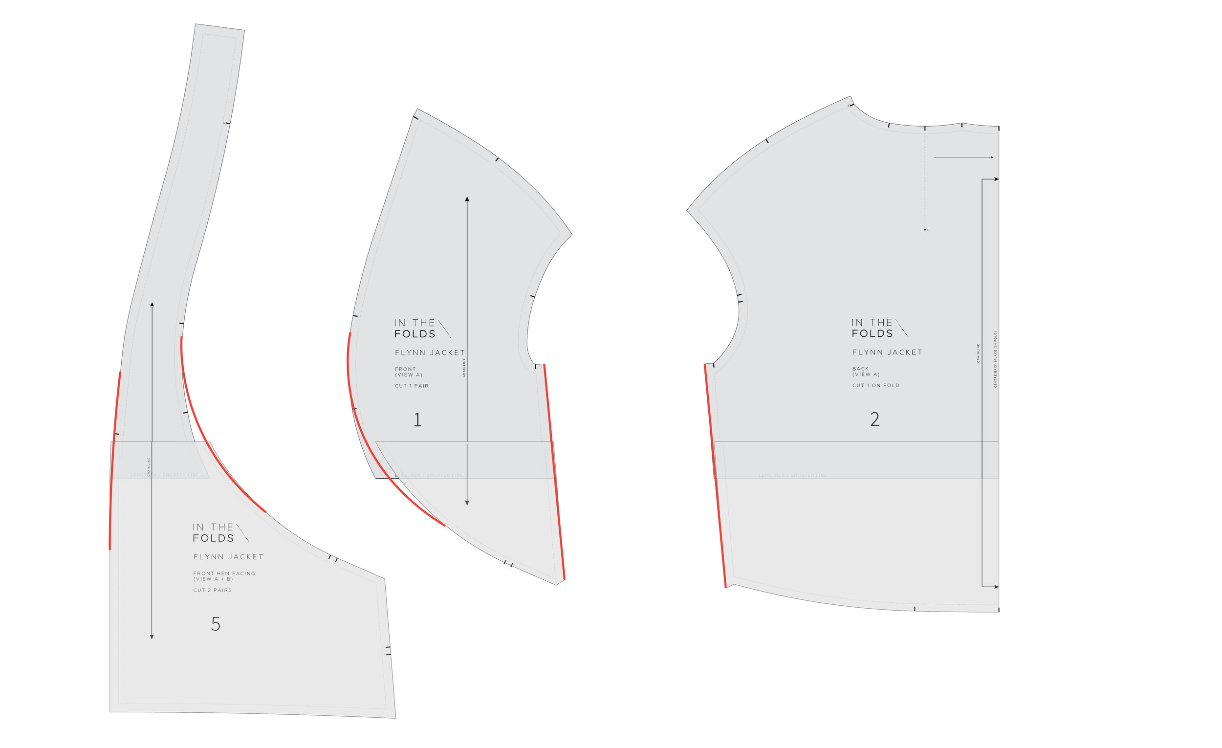 Flynn jacket : Shortening the pattern — In the Folds