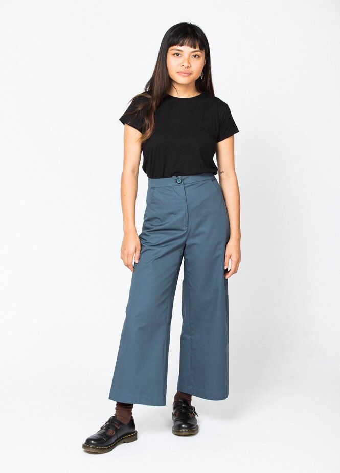 ISSUE 3 - ATTACHING A CURVED WAISTBAND - THE WIDE LEG PANTS — In