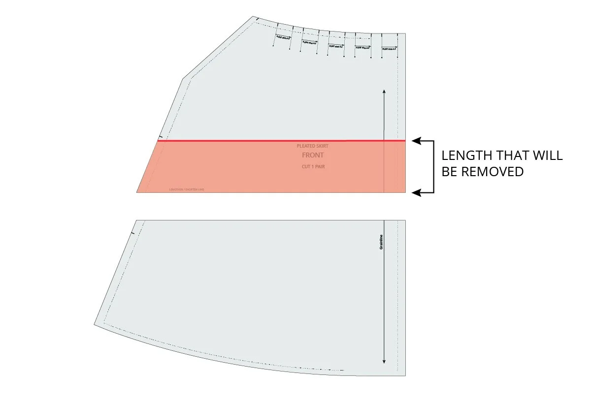 ISSUE 54 Shortening a skirt pattern — In the Folds