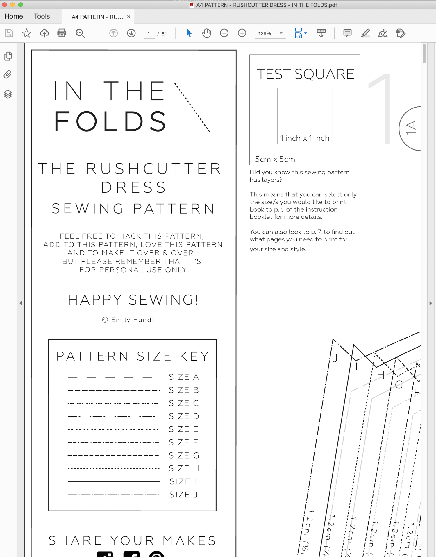 How to print and assemble your PDF sewing pattern — In the Folds