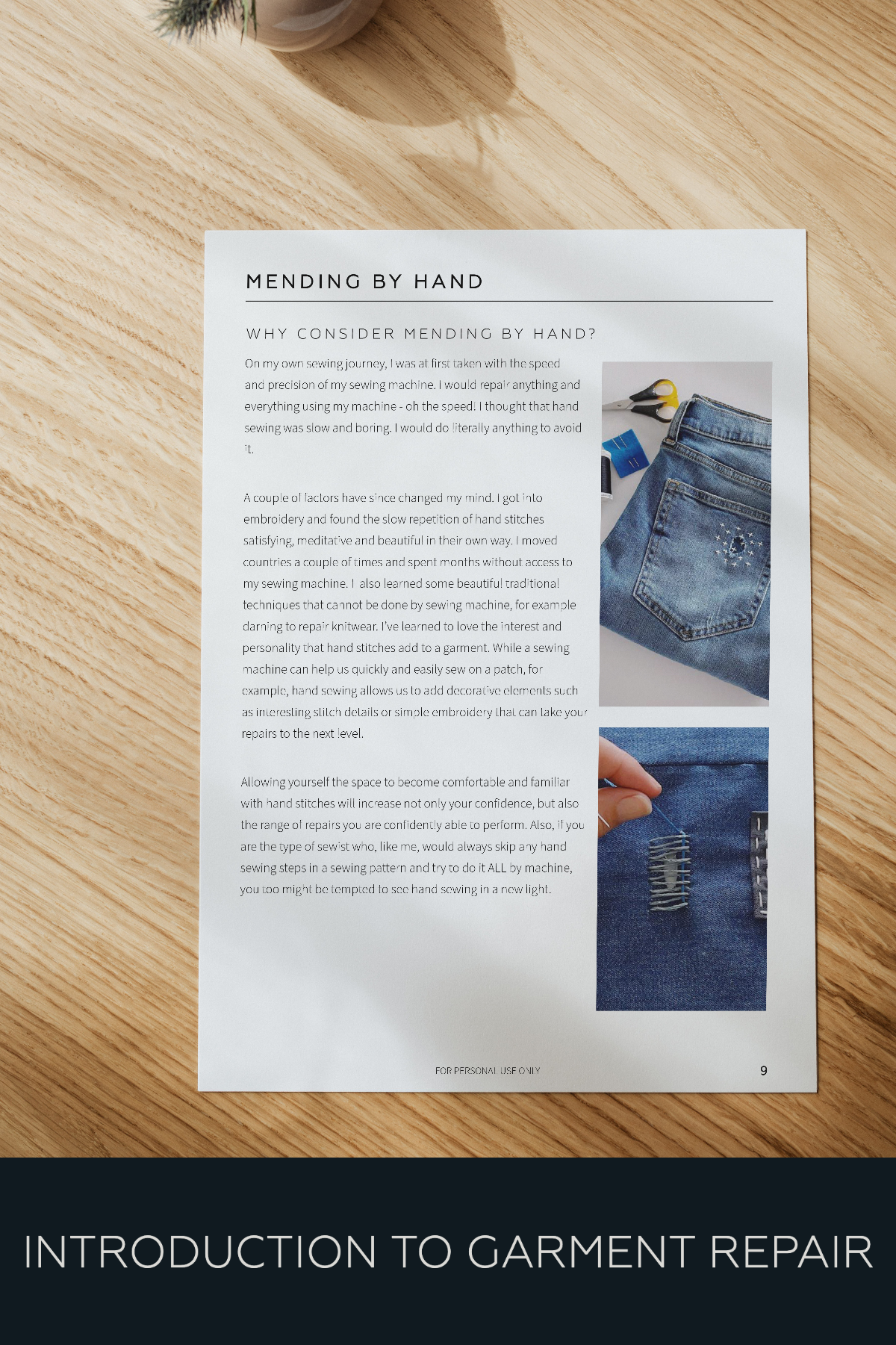 Introduction to Garment Repair (Copy)