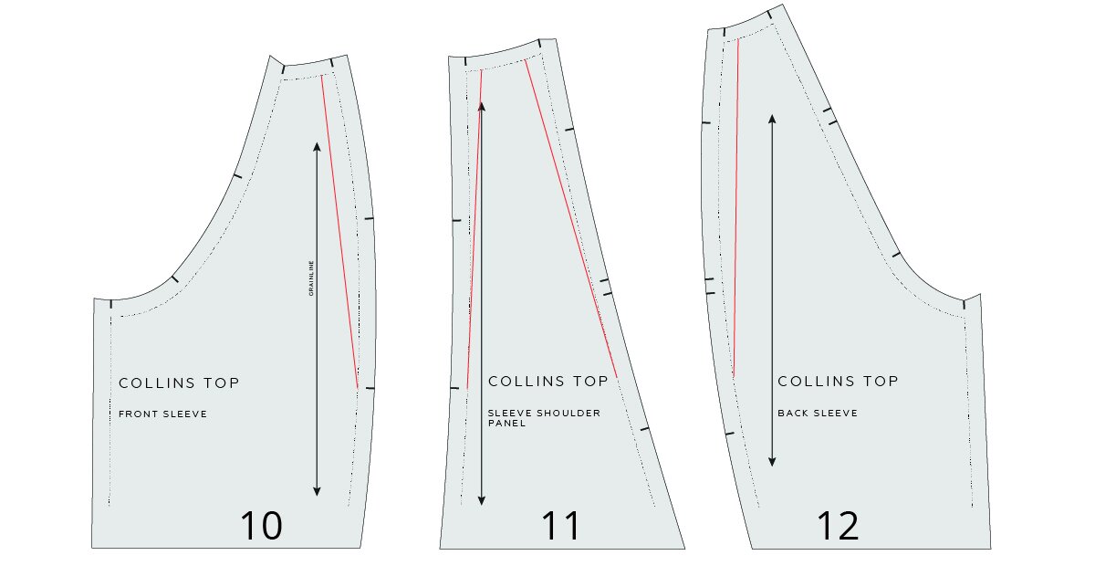 ISSUE 96 - Forward shoulder adjustment on the Collins top — In the Folds