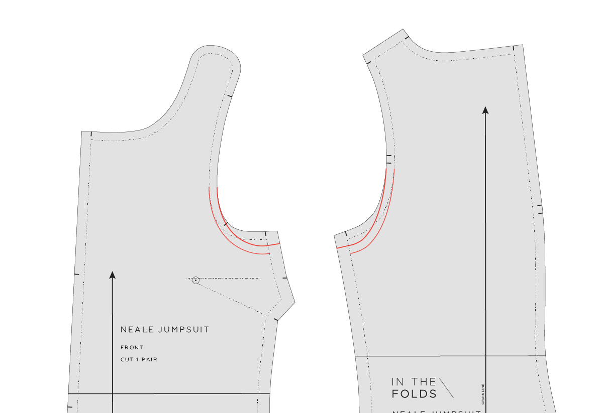 How to lower an armscye on a pattern — In the Folds