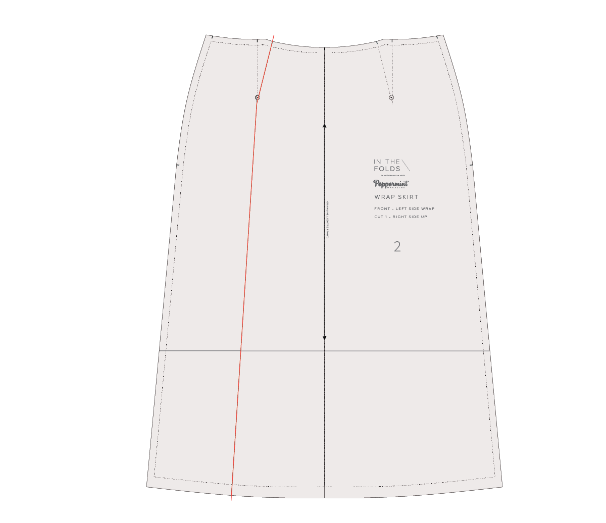 How to make a wrap skirt with more coverage — In the Folds