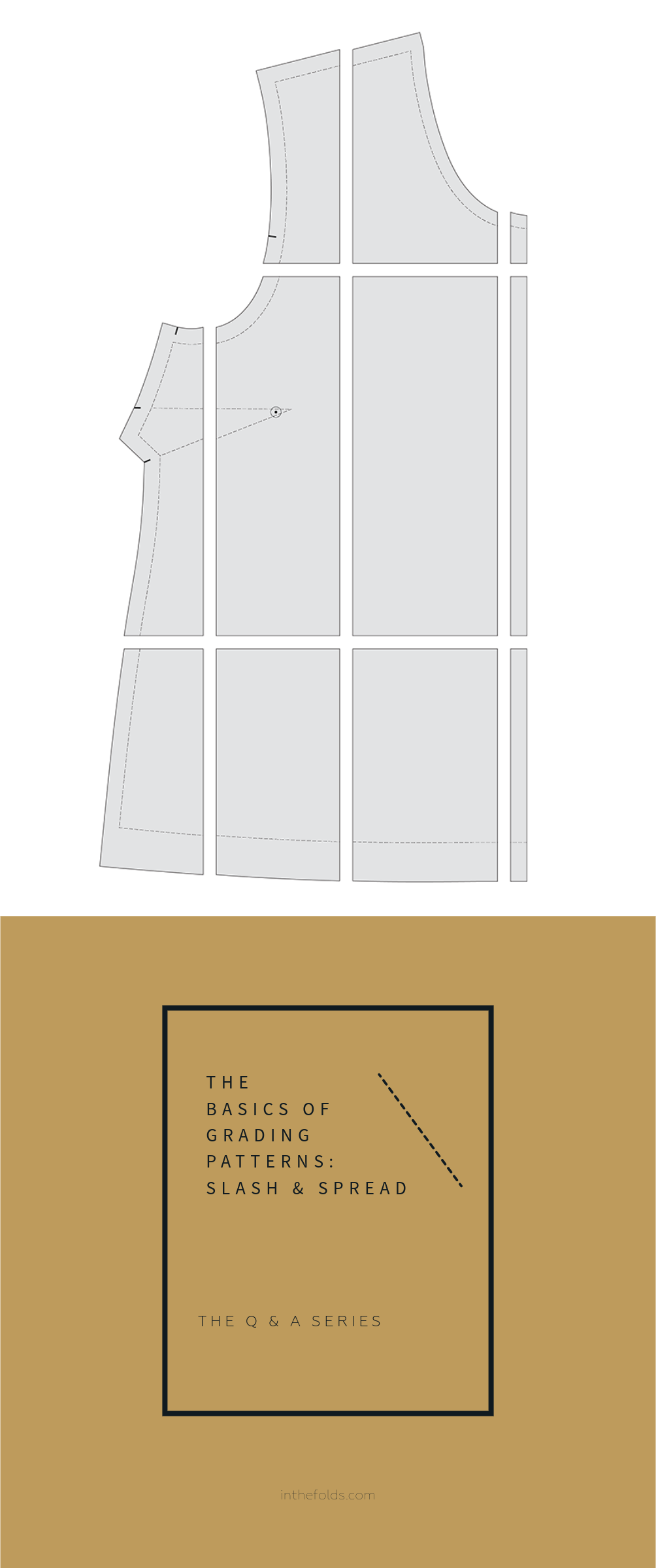 The basics of grading patterns: slash and spread — In the Folds