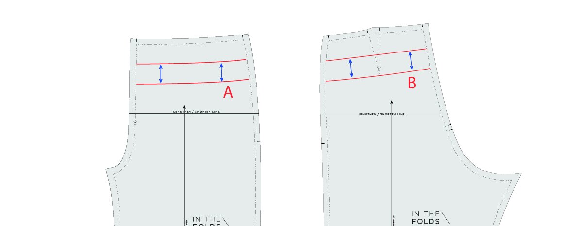 How to lower the waist on a pants pattern — In the Folds