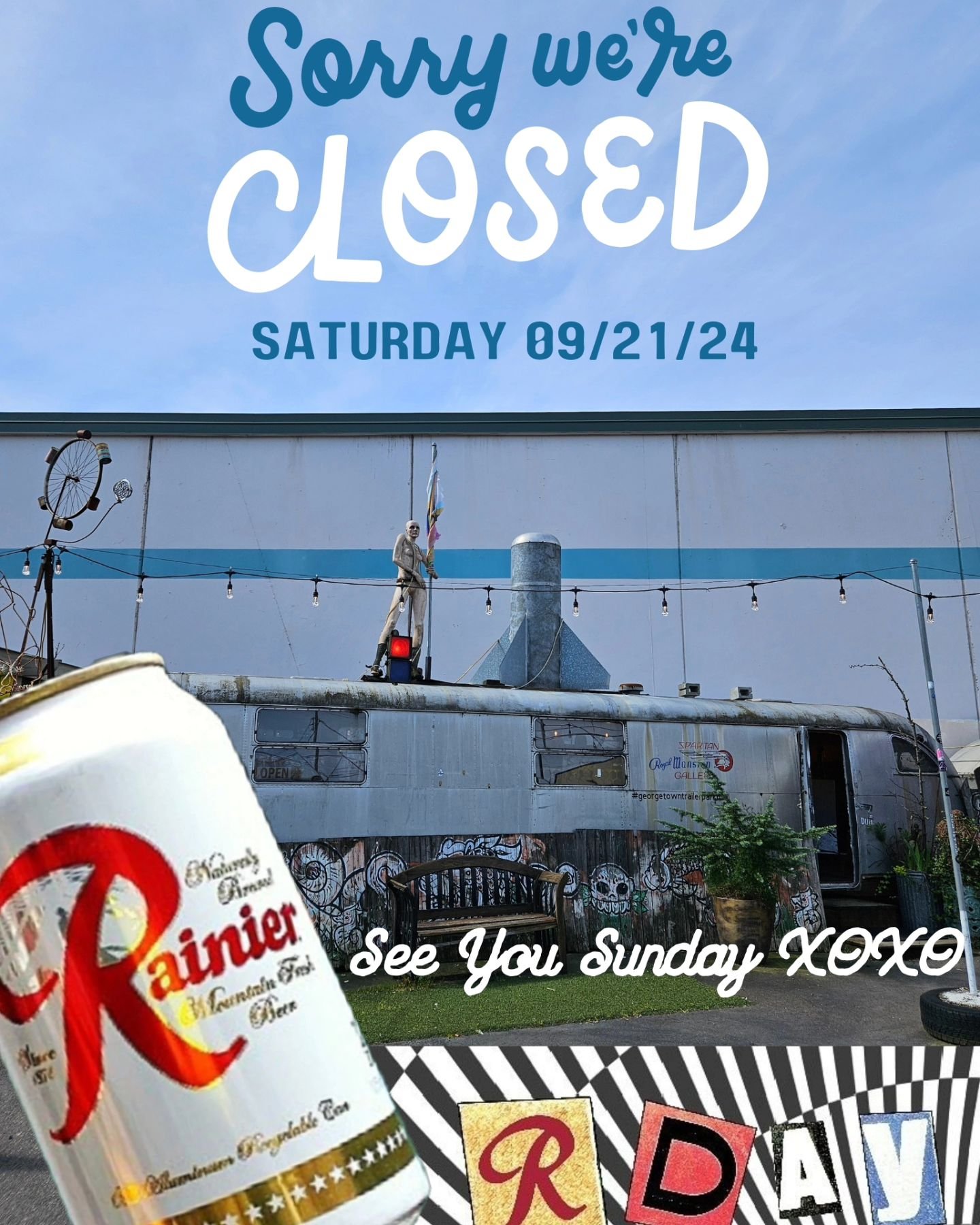 @artisthome has returned for the infamous R Day in our beloved Georgetown neighborhood. We're closed on Saturday but you bet we'll be back with bells on for Sunday! 🍻💖