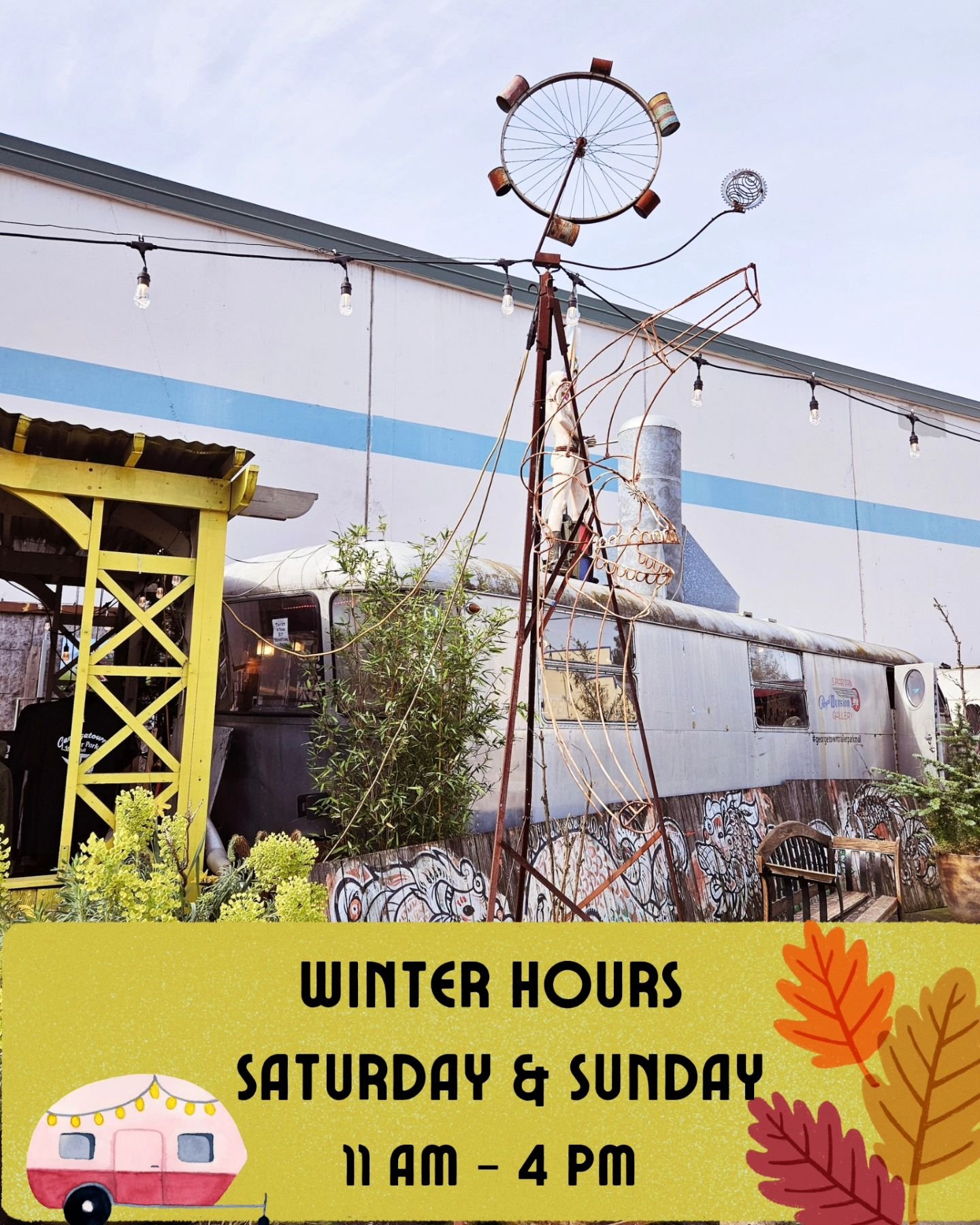🍁 Winter Hours kick off today, folks!🍂 We're now open from 11 am - 4 pm on both Saturdays &amp; Sundays.🌰🐿