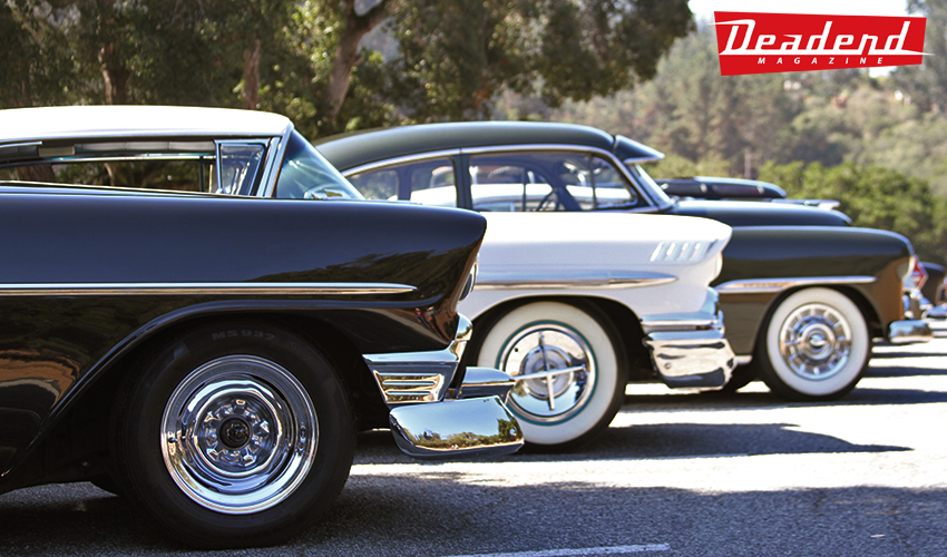 Some neat cars lined the parking lot.