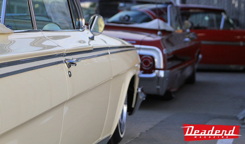 Big Watcha met us in Gilroy in his ultra clean '62 Impala.