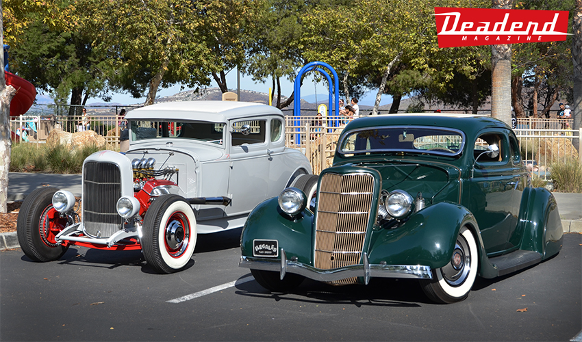 J&V Automotive '35 Ford custom and a neat hot rod.