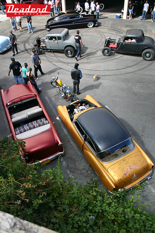 An overhead view of part of the show.