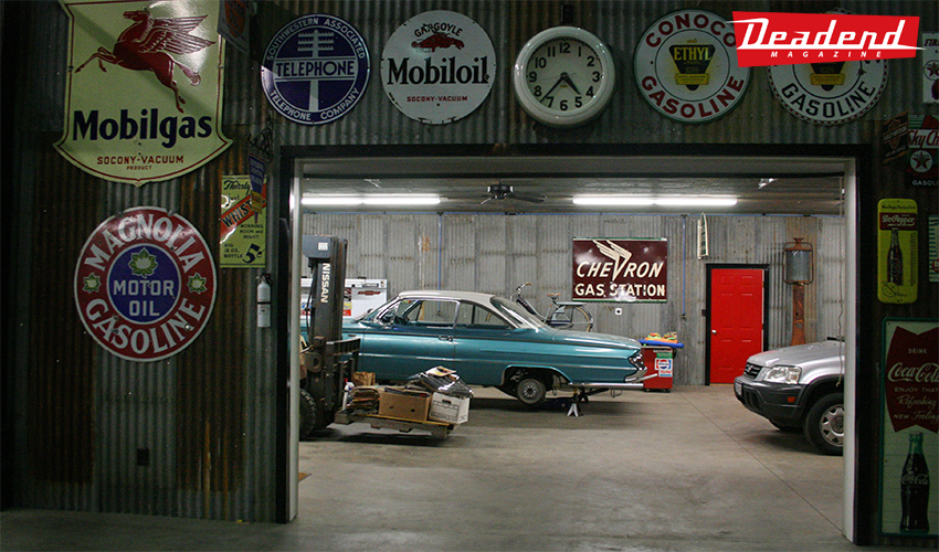 Flat Top was working on his mild custom Buick at the time (now completed)