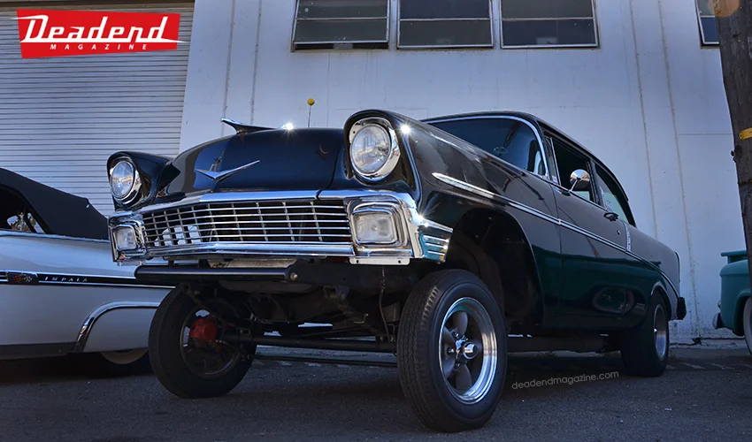 Many low riders & even this neat gasser Chevy.
