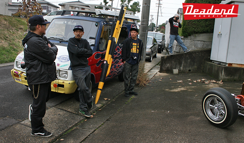 Toshi, Junichi, Yudai, and Frank while we shot The Galaxian.