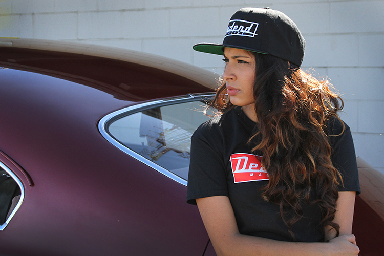 Karla with our Deadend original logo hat & shirt (available in our online shop)