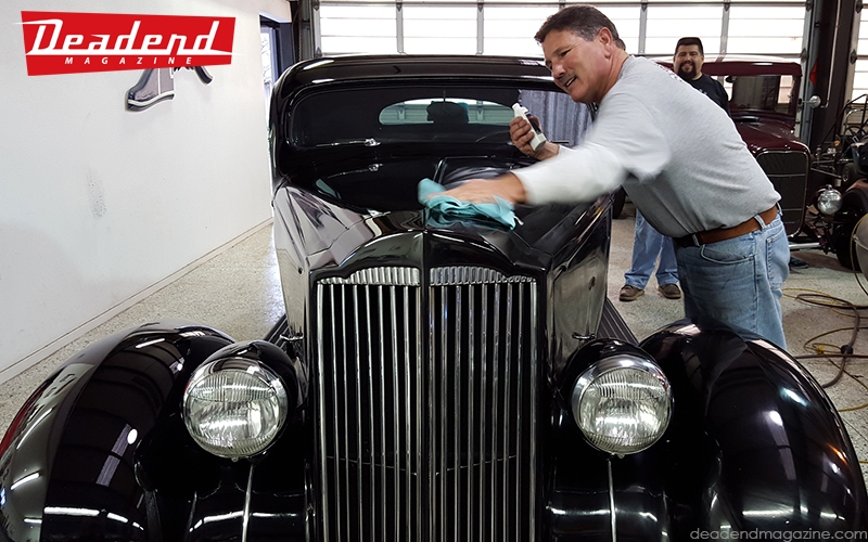 Greg and Jesus spent all cleaning the Packard.