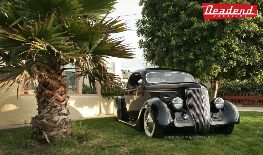 Sometimes you just have to park on the front lawn.