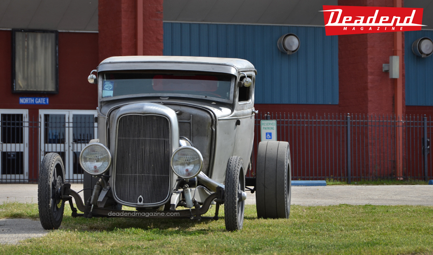 There's always nice hot rods at the Round Up.