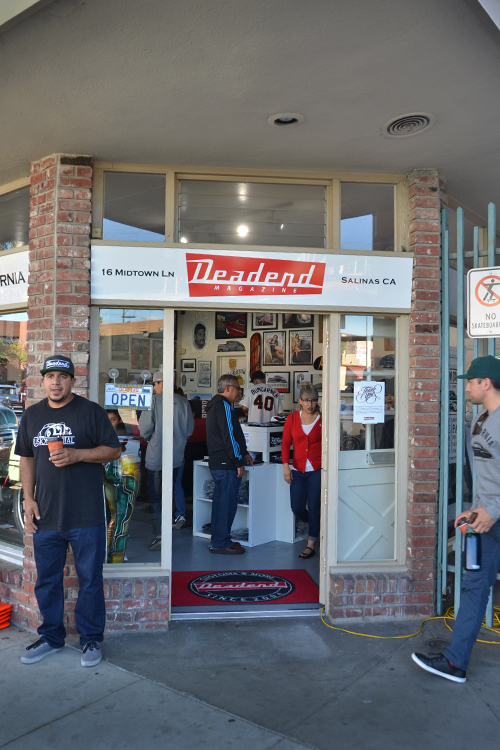 The front of the store moments after we opened.