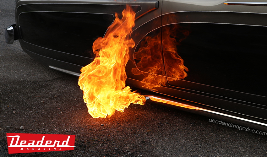 Isamu was excited to show us his flame throwers since it is prohibited in both the streets and shows in Japan.