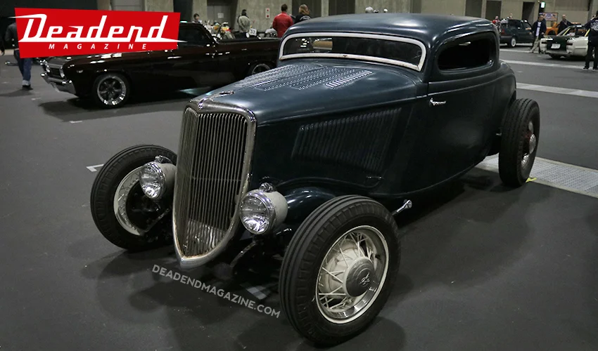 Chopped & hopped up Hot Rod looked real tough.