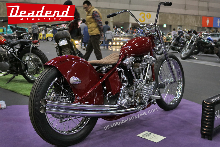 There is always a nice amount of custom bikes at Japanese car shows.