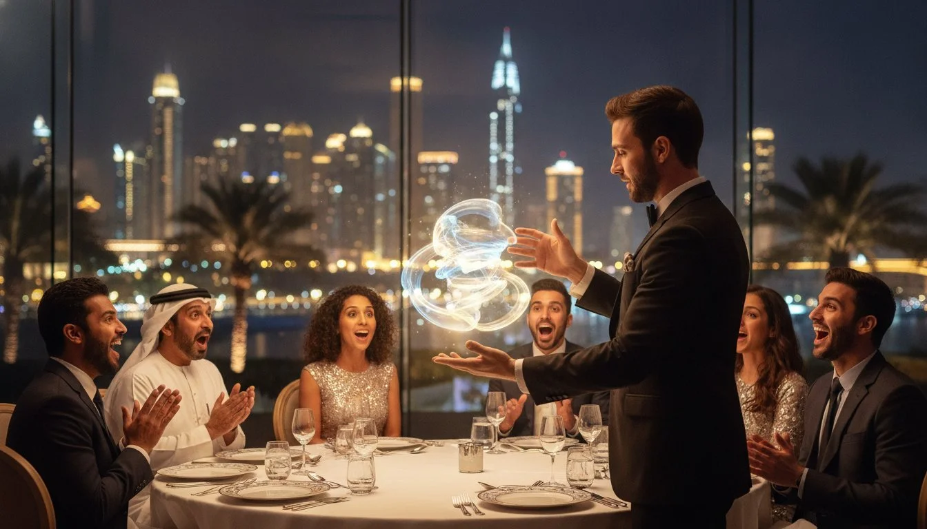 Table Magician for Hire Dubai: Elevate Your Event with Close-Up Illusions