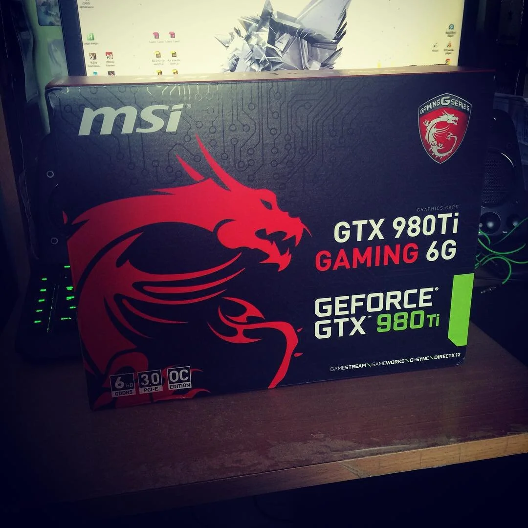 It finally came in 😁#upgrade #MSI #GTX980ti #nvidia