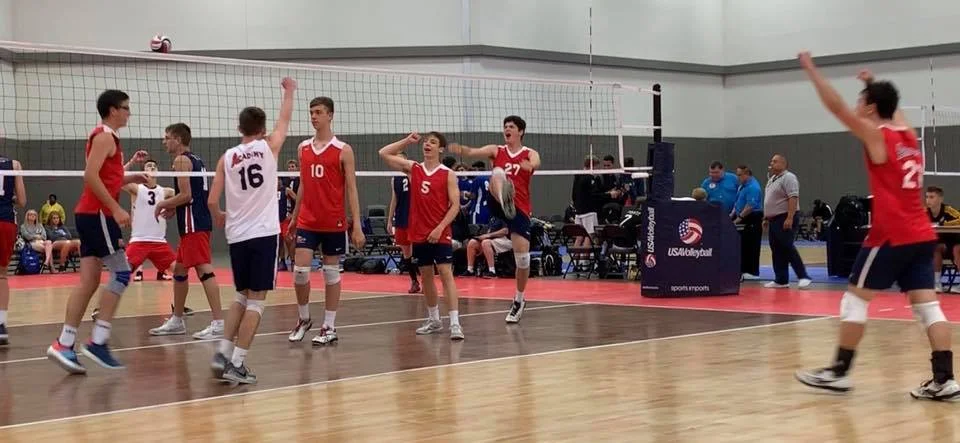 Boys 16 Red are celebrating because their future is bright!
