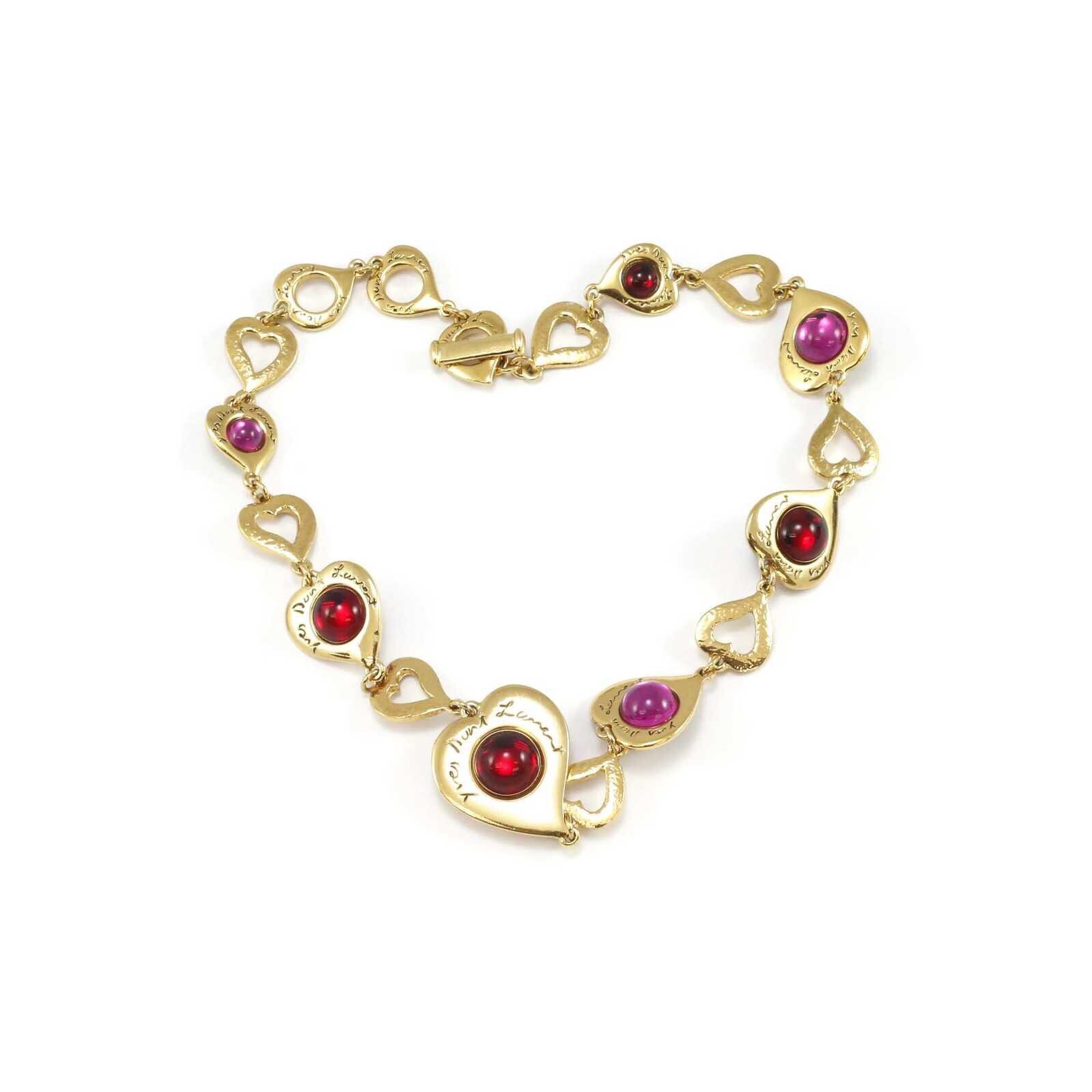 YVES SAINT LAURENT Multi-Coloured Heart Necklace