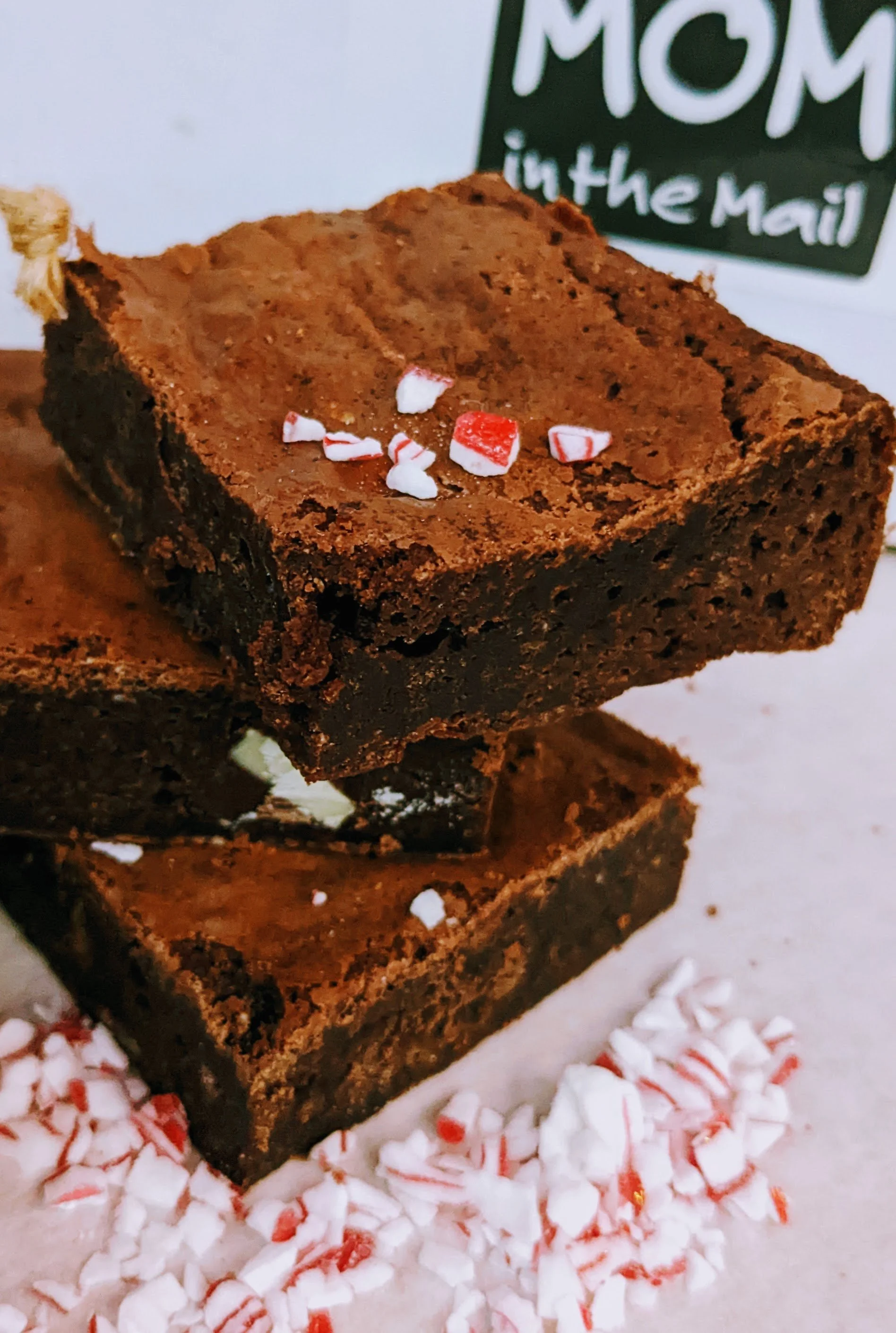 Peppermint Bark Brownies
