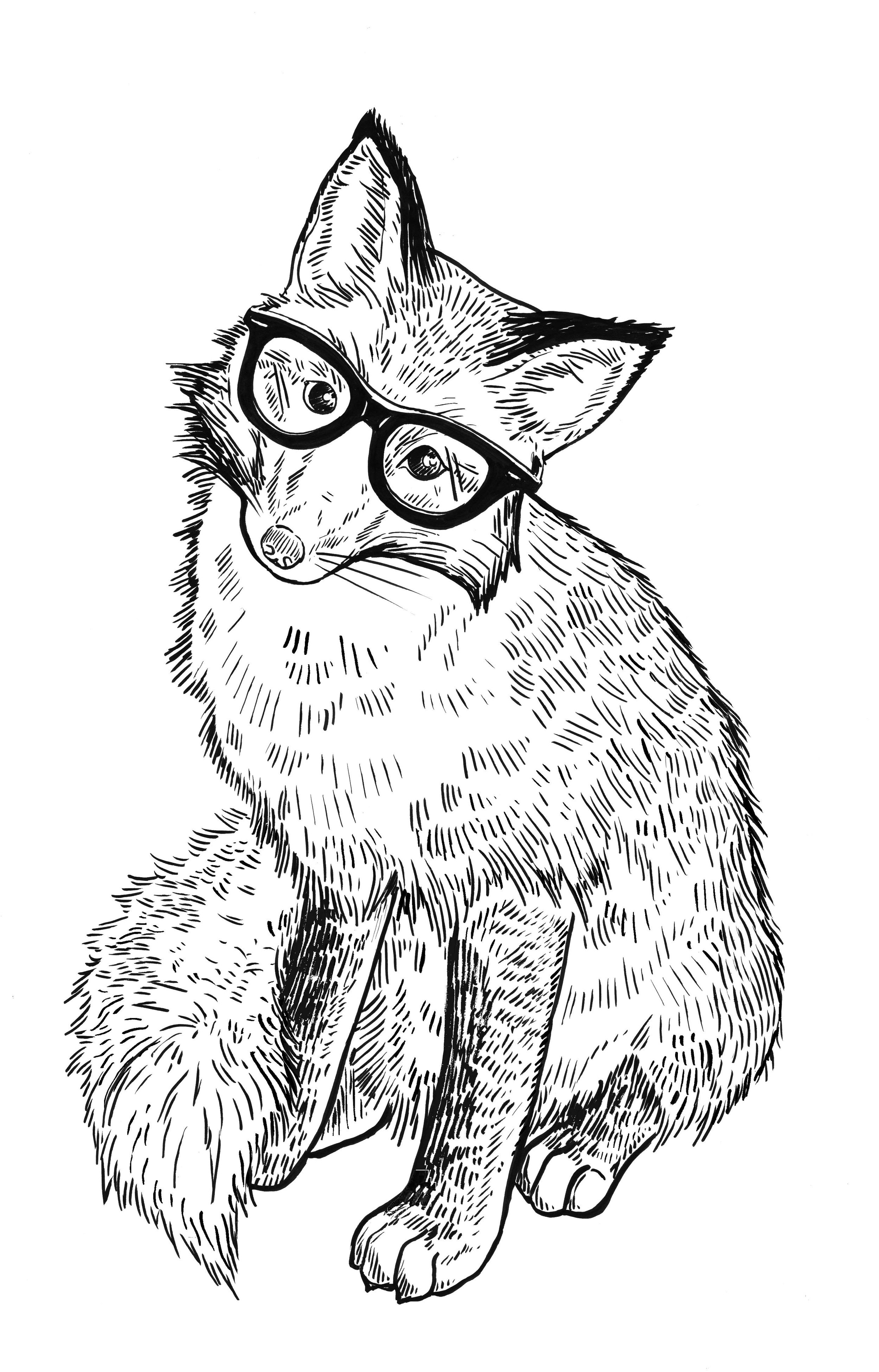 Fox with specs