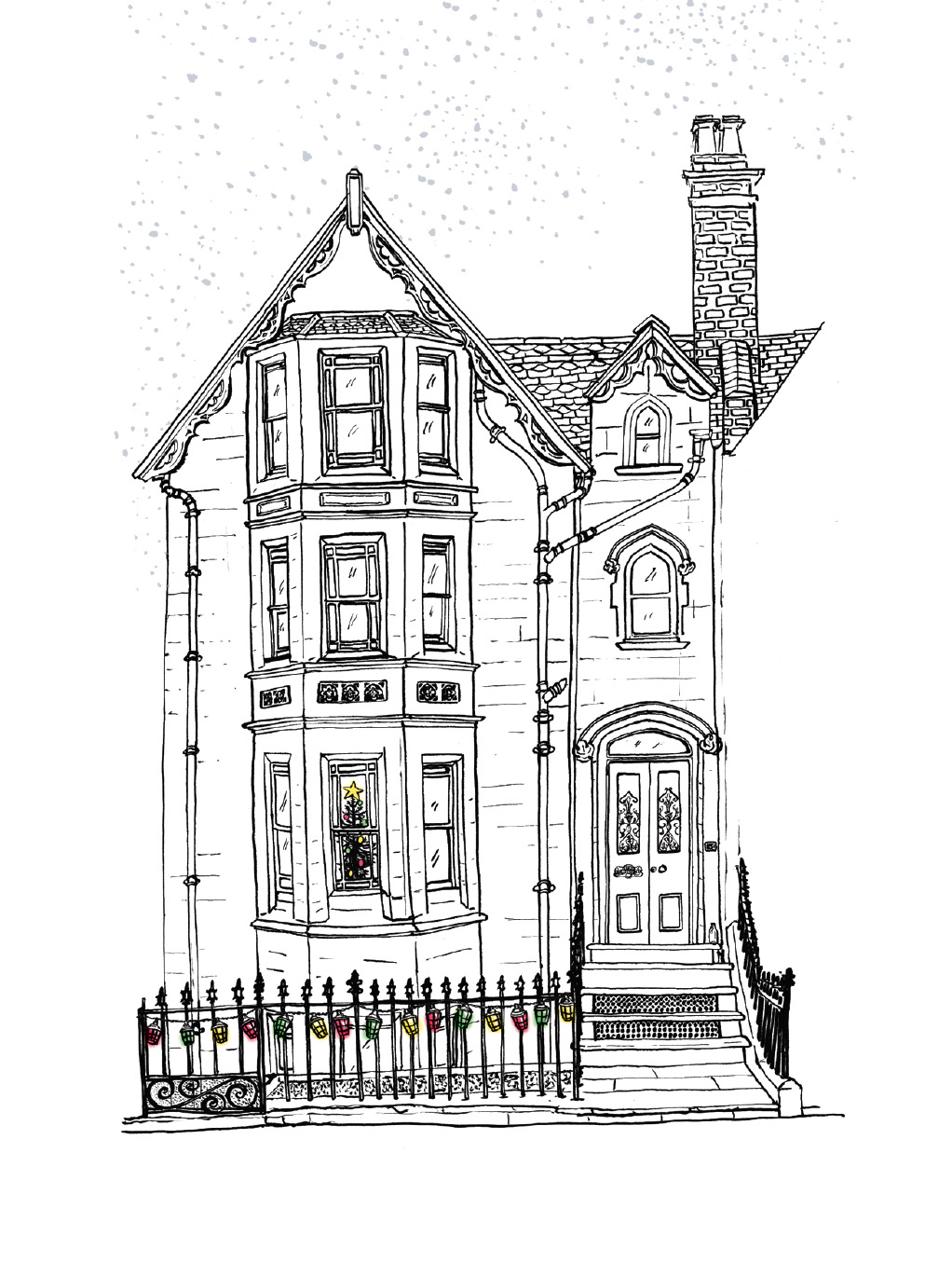 Personalised "Home" Christmas Cards
