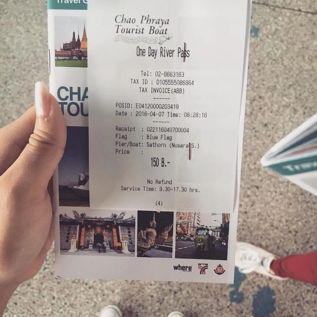 One day ticket - 150THB , photo from instagram.com ( chaniga91ท่าเรือ)