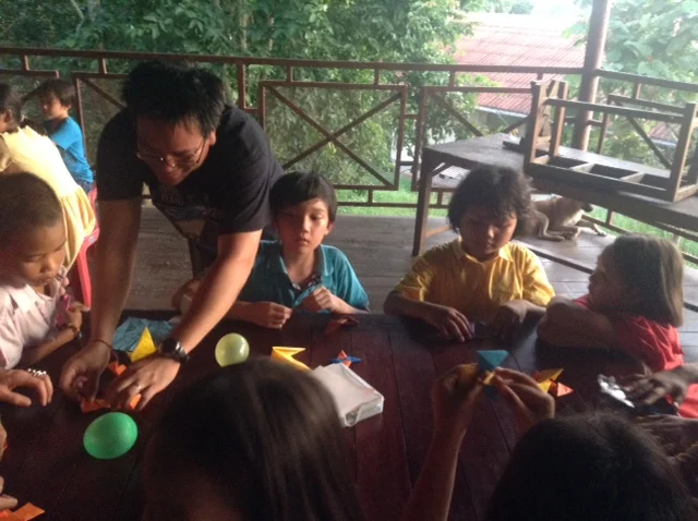 An origami class offered by Pandan