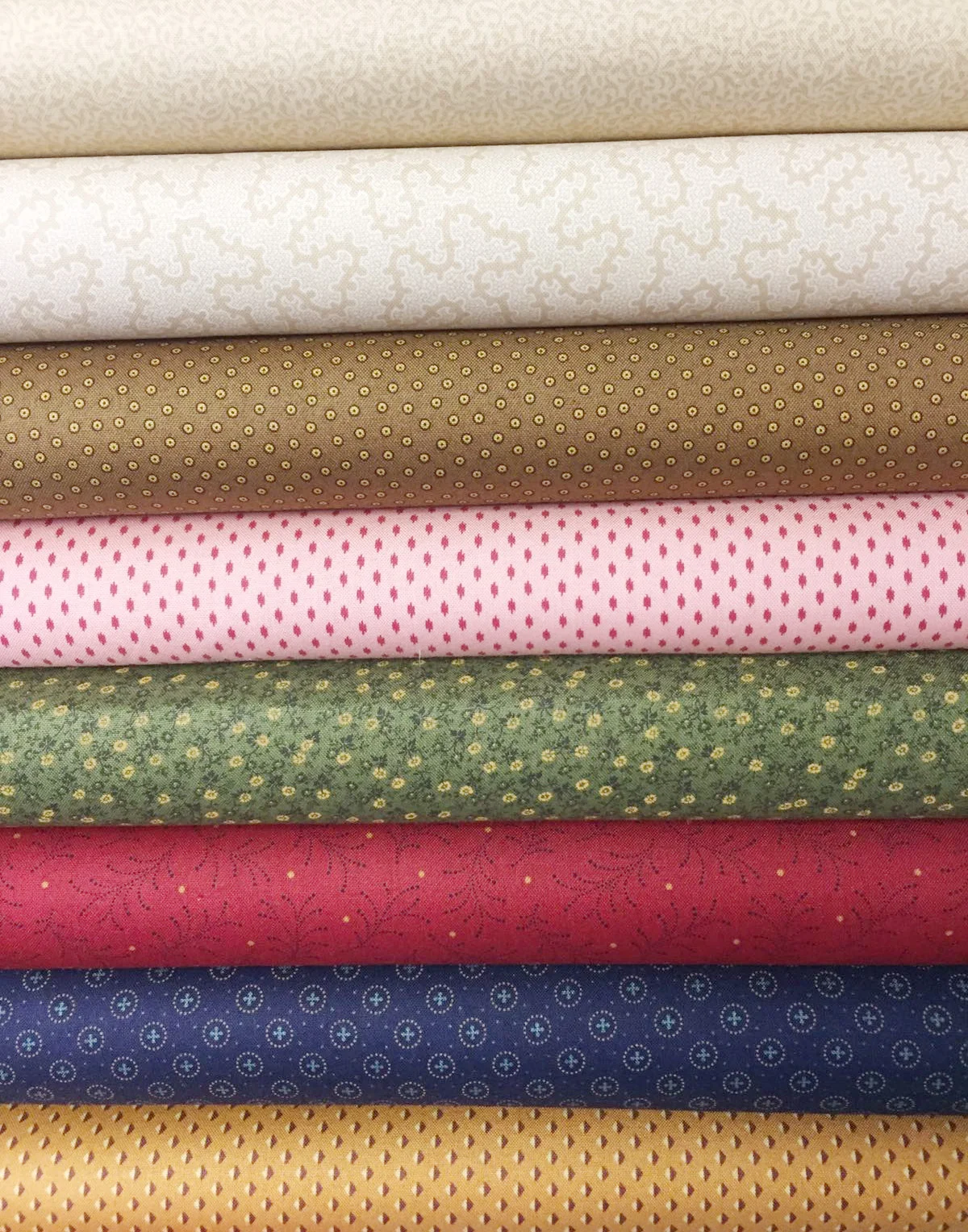 The new fabrics that will make up your Harriet Tubman quilt 