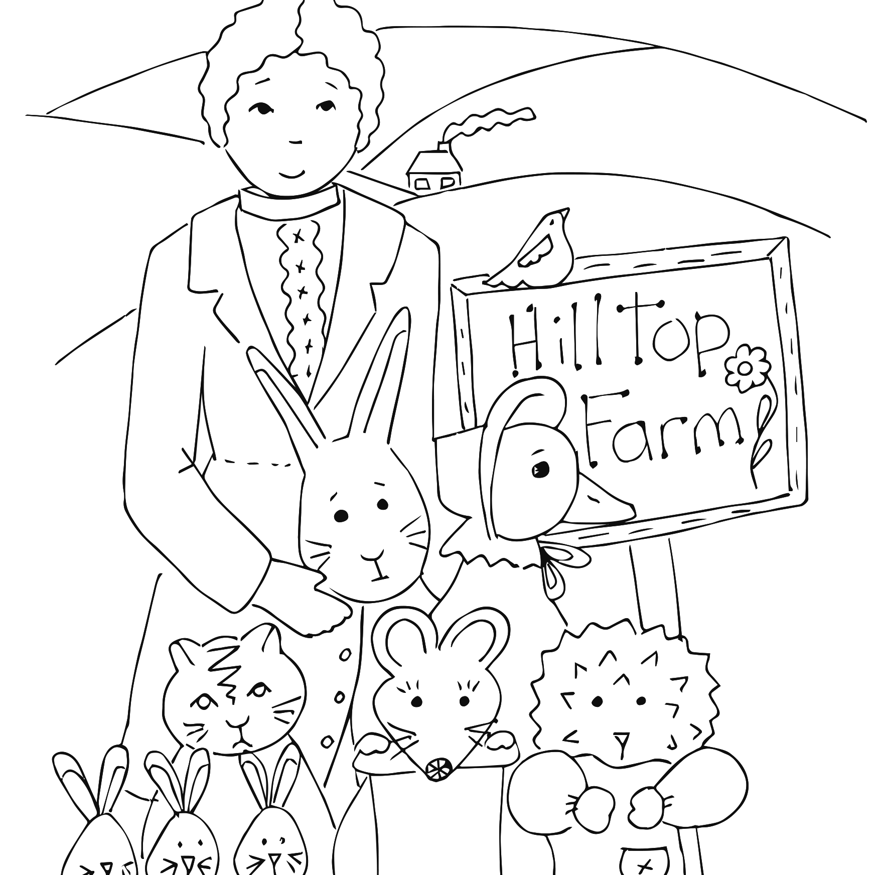 Beatrix Potter Digital Motif