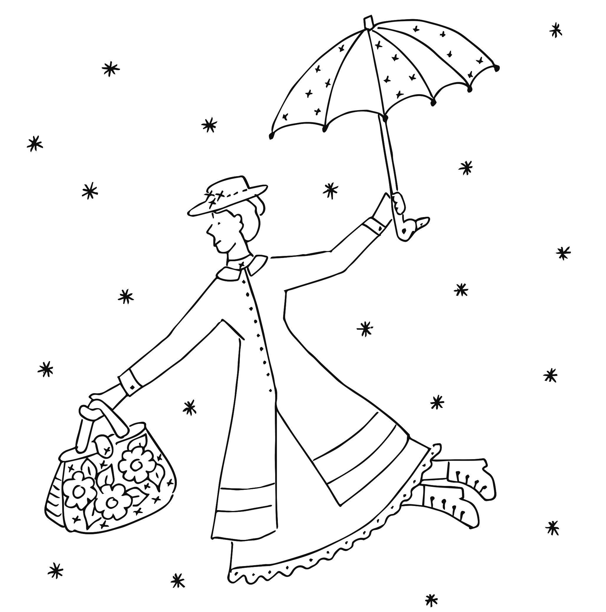 Mary Poppins Digital Motif