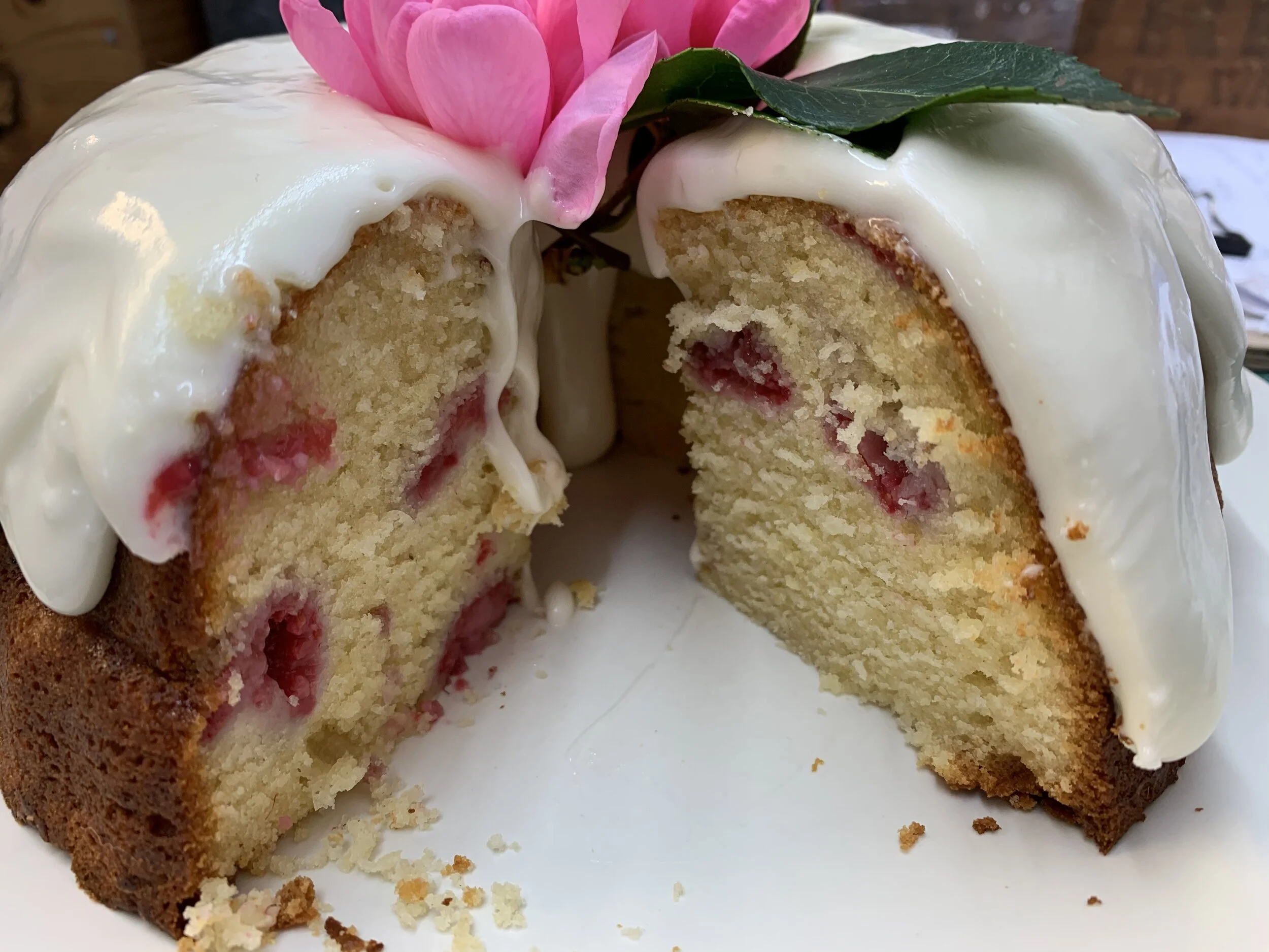 Raspberry And Lemon Bundt Cake Dandelion Designs