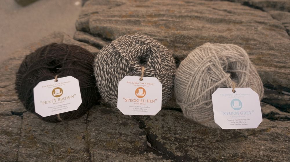 New DK knitting yarn with all new Birlinn Yarn labels.