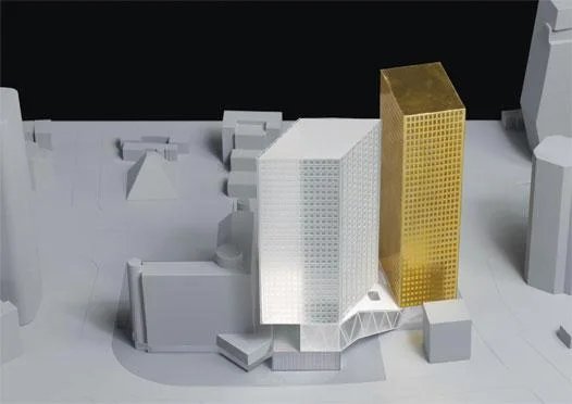    SSI TOWERS, JAKARTA, INDONESIA    Architecture: Grade A Offices, Convention Hall, Retail Mall&nbsp;  GFA 128,000 m2  Project Architect at OMA  © OMA&nbsp; 