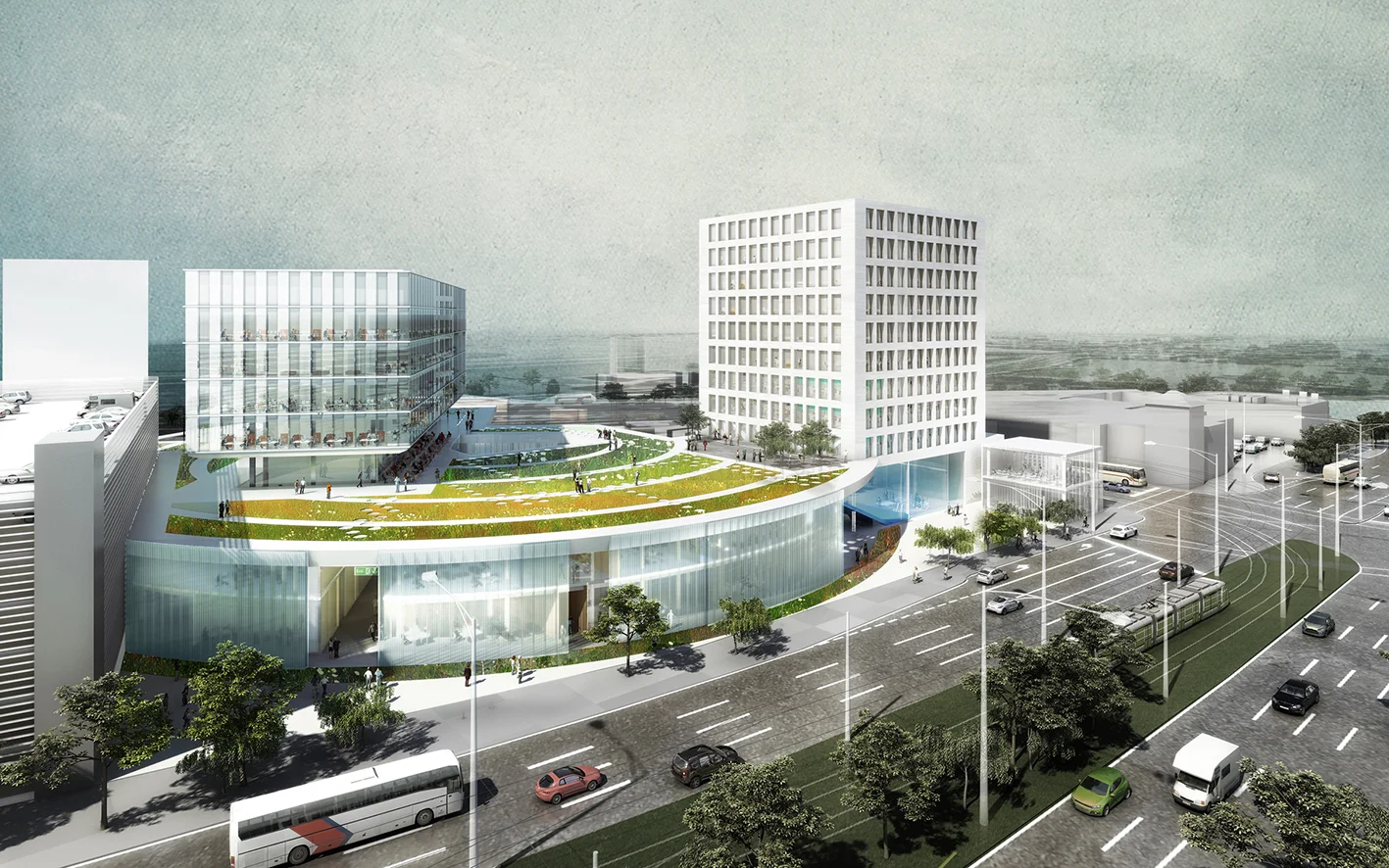    MONASH UNIVERSITY LAW, BUSINESS AND ECONOMICS COMPLEX, MELBOURNE, AUSTRALIA    Architecture: Main Education Building, Auditorium, Lecture Halls, Library, Student Center, Classrooms, Cafe, Canteen&nbsp;  GFA 28,000 m2  Project Architect at OMA  © O