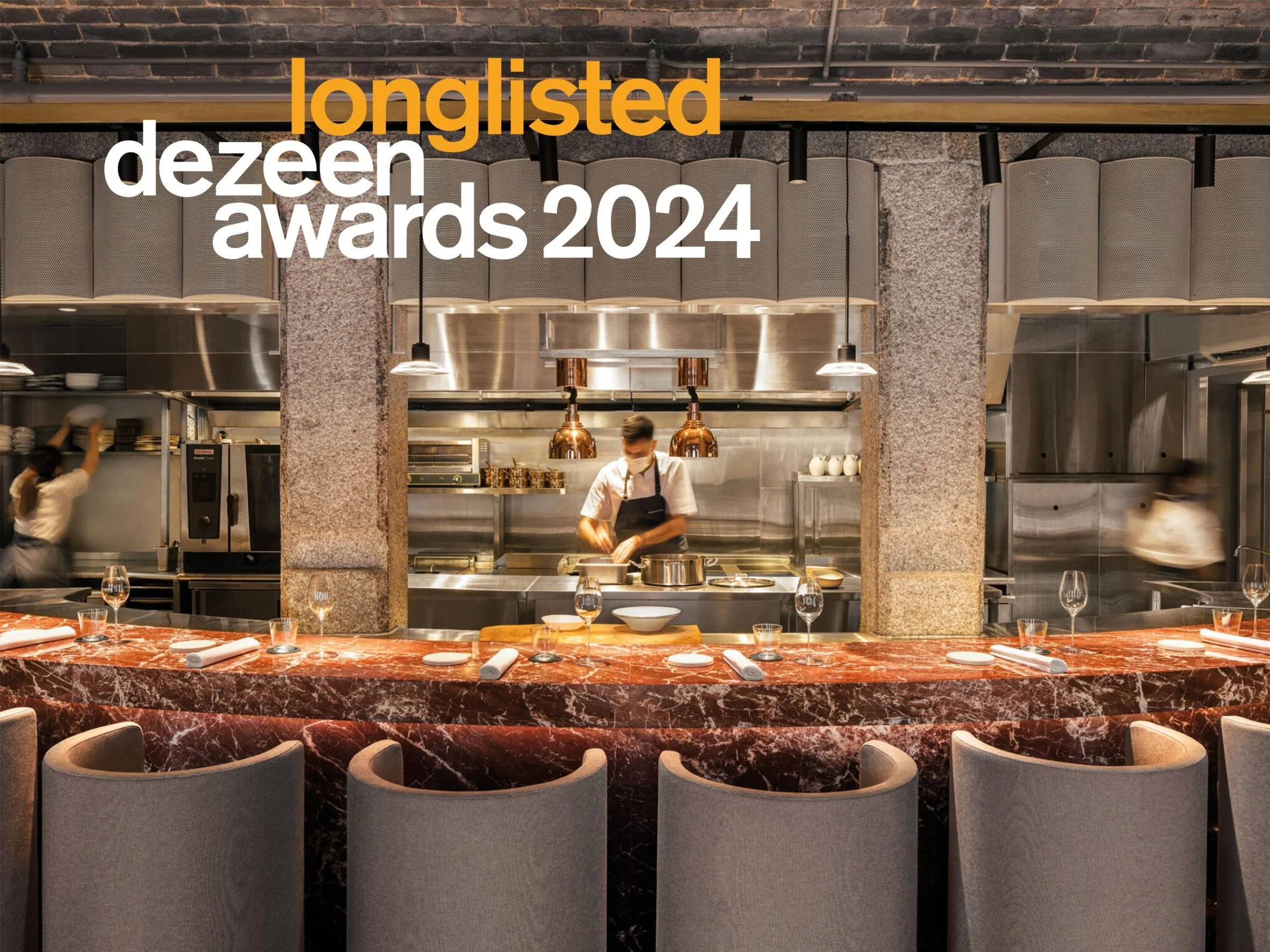 AGORA Longlisted for Dezeen Awards 2024 in the Restaurant and Bar Interior category