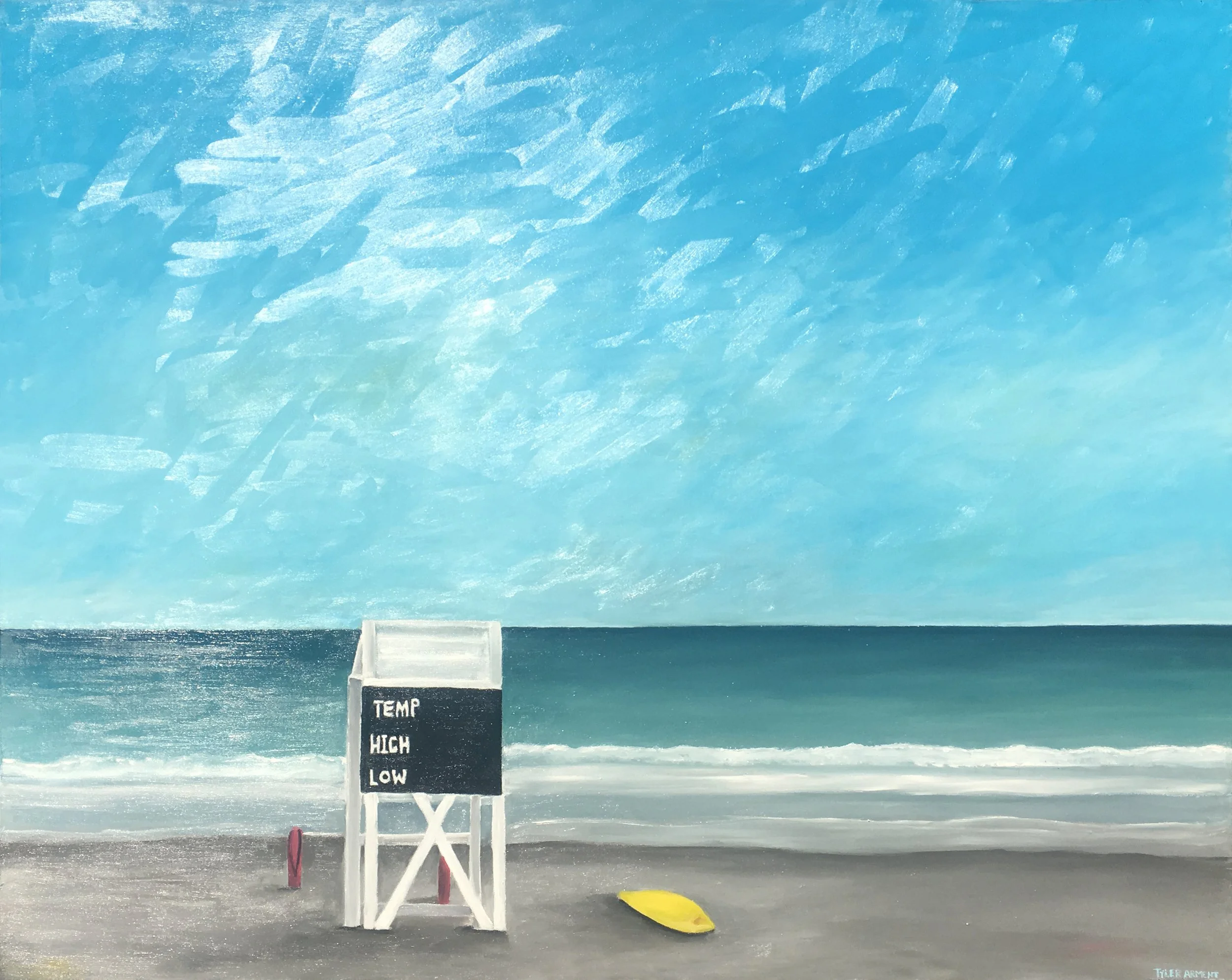 SRBA LIFEGUARD STAND | 2018 | 48” x 60”
