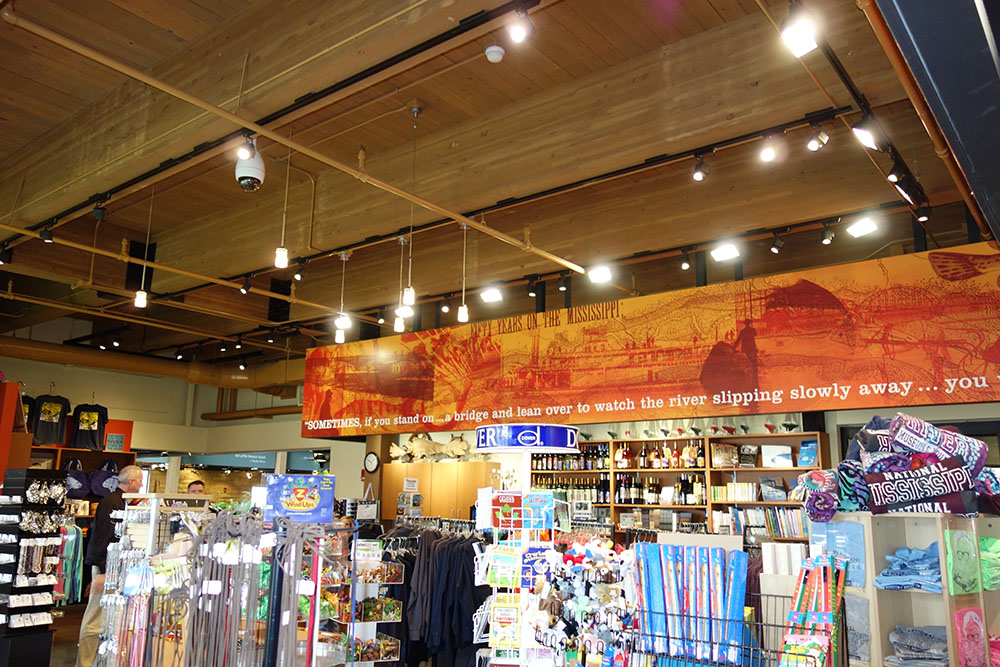 The gift shop at the National Mississippi River Museum & Aquarium.